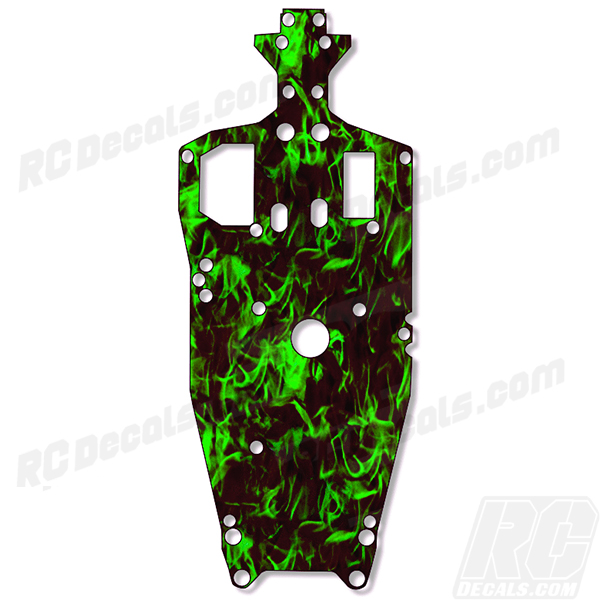 Traxxas Jato 3.3 RC Chassis Protector Decal - Flames 