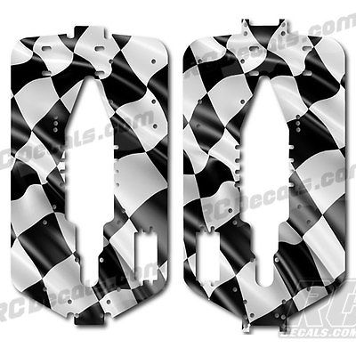 Traxxas T-Maxx 3.3 Extended Chassis Protector Decal - Checkered Flag 