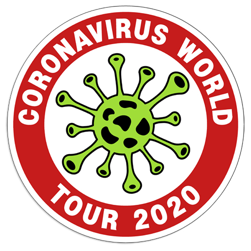 "Coronavirus World Tour 2020" Decal / Sticker 