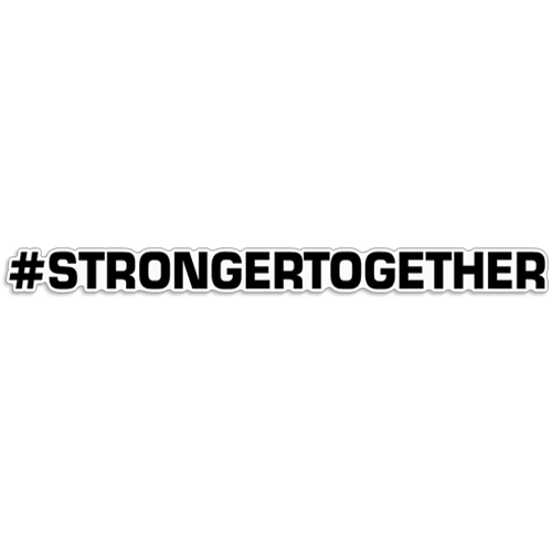 Hashtag Stronger Together Decal - #STRONGER TOGETHER 