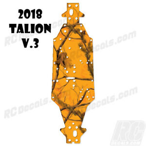 2018 Arrma Talion 6S BLX AR320444 Chassis Protector Flames Green 