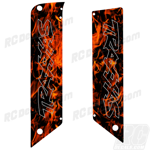 Traxxas E_maxx RC Chassis Protectors - Flames (Any Color!) IT