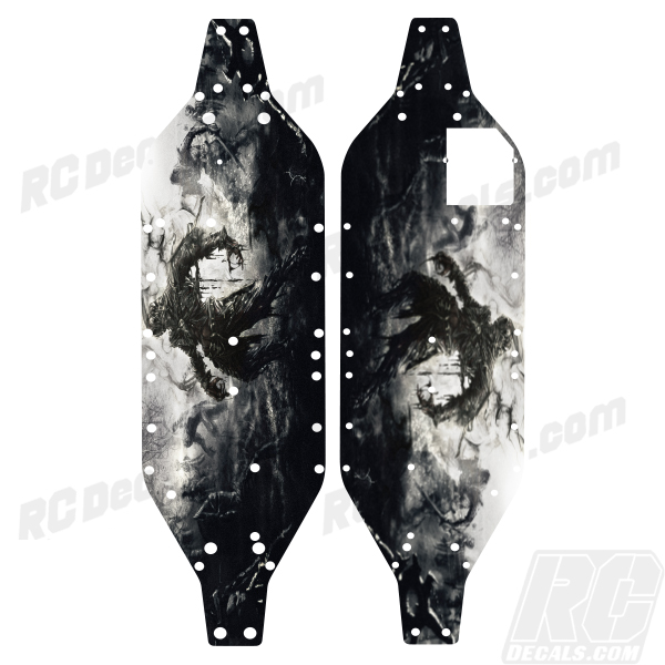 Traxxas XO-1 Super Car RC Chassis Protector Decal Kit - Zombie xo1