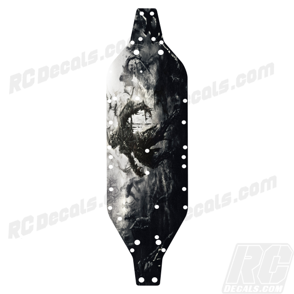 Traxxas XO-1 Super Car RC Chassis Protector Decal Single - Zombie xo1