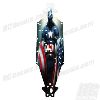 2018 Arrma Kraton 6S BLX (V3) Chassis Protector Captain America rc decals, rc, radio controlled, decals, team associated, chassis protector decals, rc cars, rc truck, rc starter wand, rc graphics, rc graphic kits, drone, rc drone, drone decals, traxxas decals, rc stickers, flag decals, radio controlled car stickers, drone stickers, dji stickers, dji decals, losi decals, losi stickers