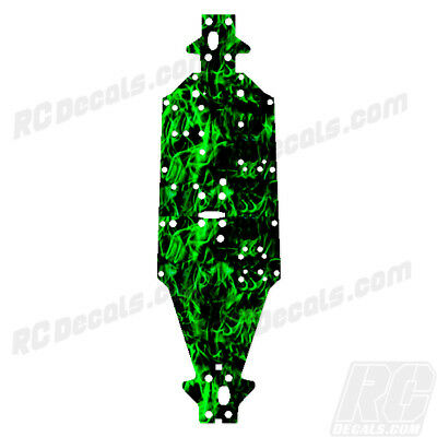 Arrma Kraton 6S BLX (2018) (V3) Chassis Protector - Green Flames 