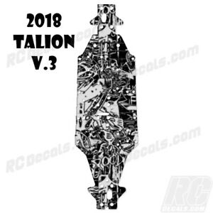 Arrma Talion 6S BLX (2018) (V3) Chassis Protector - White Graffiti 