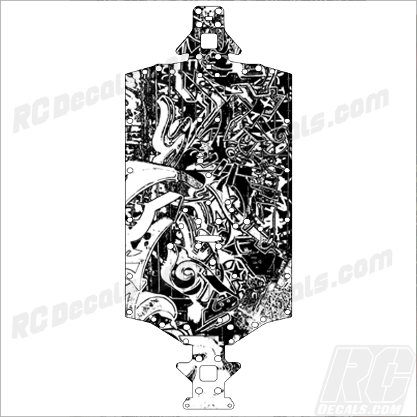 Arrma Infraction Chassis Protector - Graffiti decals, decal kit, decal, skin, graphic, graphics, arma