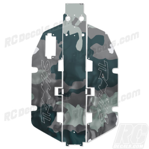 Traxxas Slash 2x2 Chassis Protector Decal RC - Smoke Camo rc decals, rc, radio controlled, realtree blaze camoflauge, decals, team associated, 2wd, 4wd, 2x2, 4x4, chassis protector decals, rc cars, rc truck, rc starter wand, rc graphics, rc graphic kits, drone, rc drone, drone decals, traxxas decals, rc stickers, flag decals, radio controlled car stickers, drone stickers, dji stickers, dji decals, losi decals, losi stickers