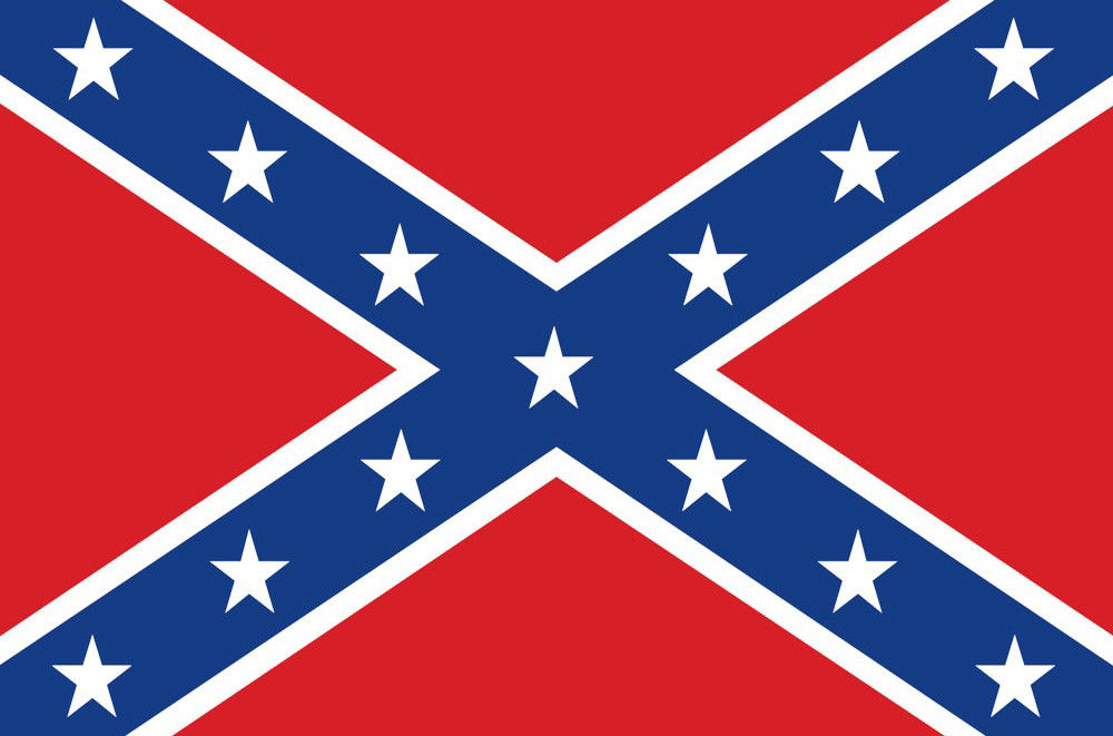 Rebel Flag (Civil War) Decal 3" x 5" 