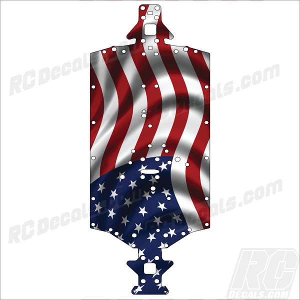 Arrma Infraction Chassis Protector - American Flag decals, decal kit, decal, skin, graphic, graphics, arma