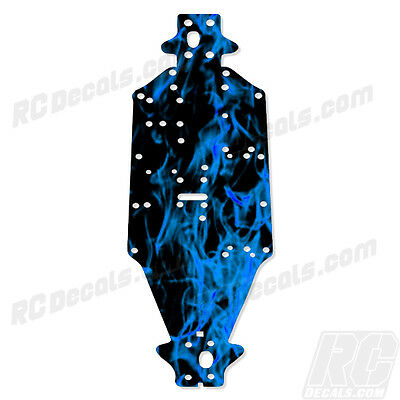 Arrma Outcast 6S BLX (V2) & Notorious Chassis Protector - Flames Blue #AR320188 