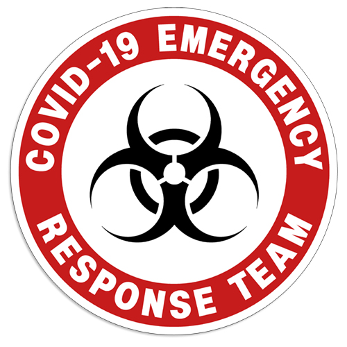 Coronavirus Decal "Covid-19 Emergency Response Team" Sticker 
