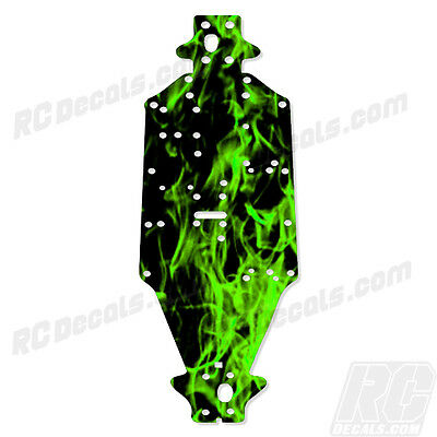 Arrma Outcast 6S BLX (V2) & Notorious Chassis Protector  Flames Green #AR320188 
